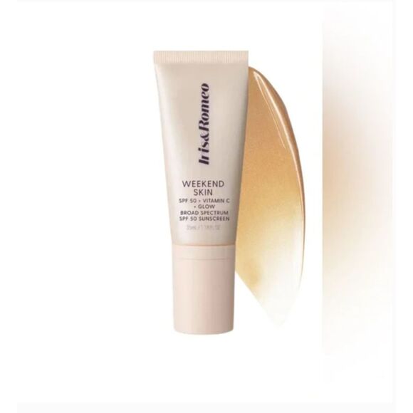 Iris & Romeo Weekend Skin SPF 50 Glow Tinted Mineral Sunscreen w/Vitamin C NEW - Picture 1 of 7